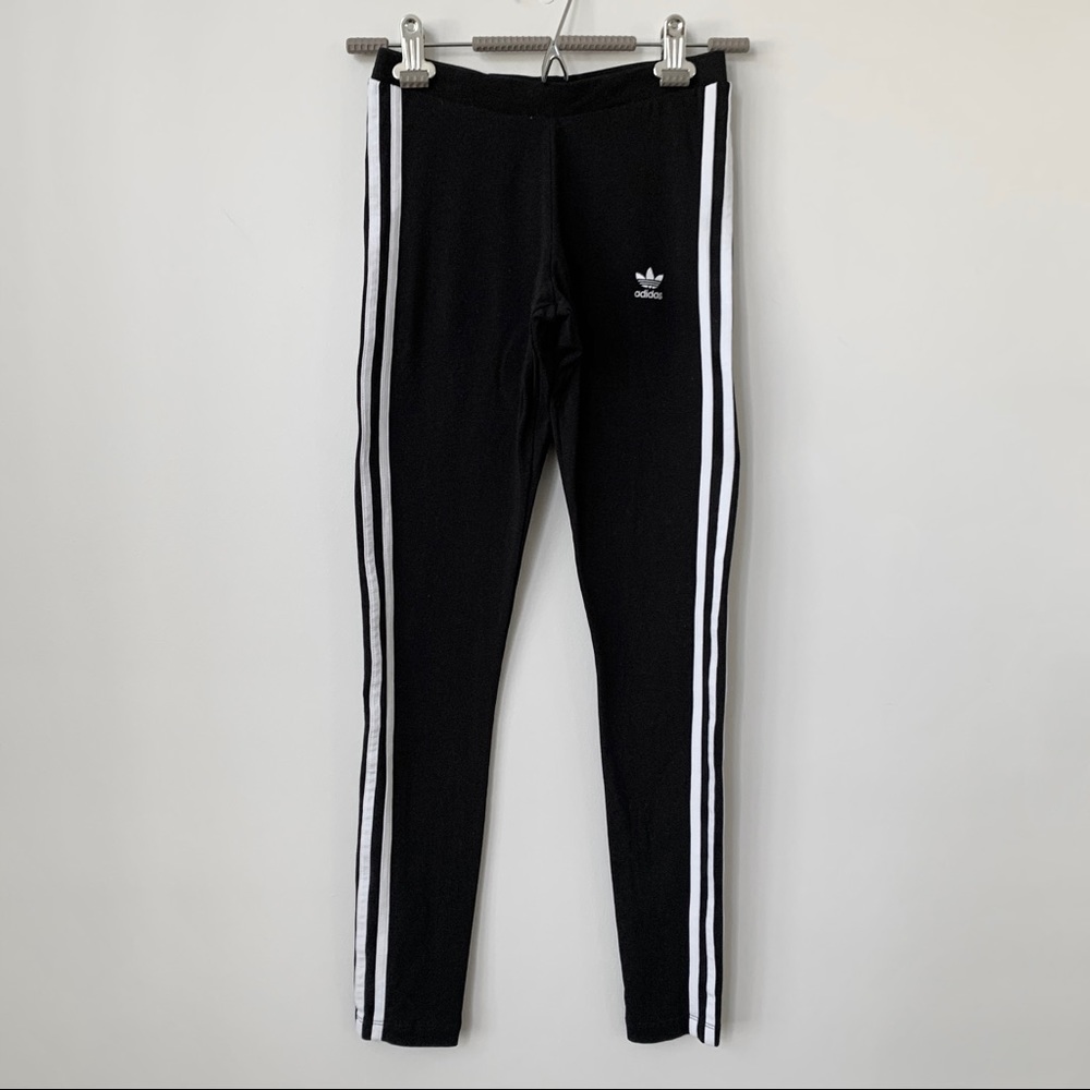 ADIDAS | 3 STRIPE BASIC SPORTY COTTON BASIC LEGGINGS HYPEBEAST